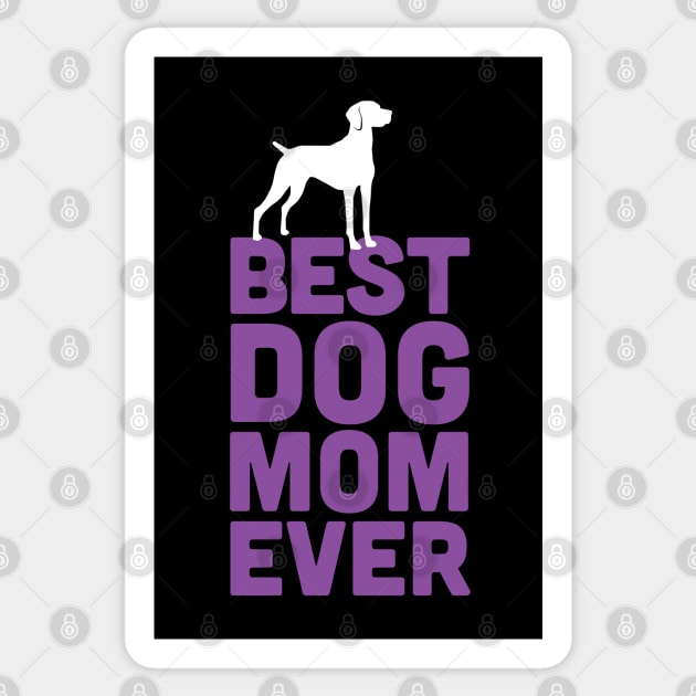 Best Hungarian Vizsla Dog Mom Ever - Purple Dog Lover Gift Sticker by Elsie Bee Designs